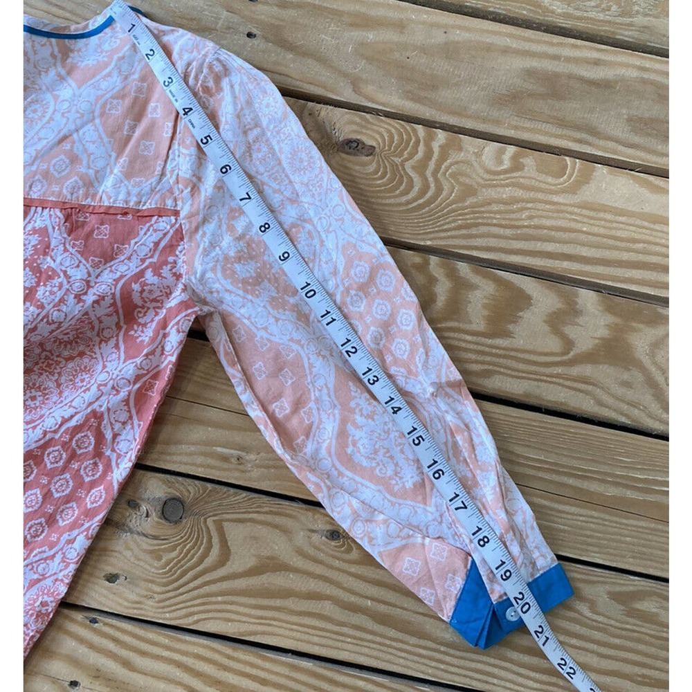NWT DownEast Coral V Neck Downtime Diva Top S - Picture 8 of 8